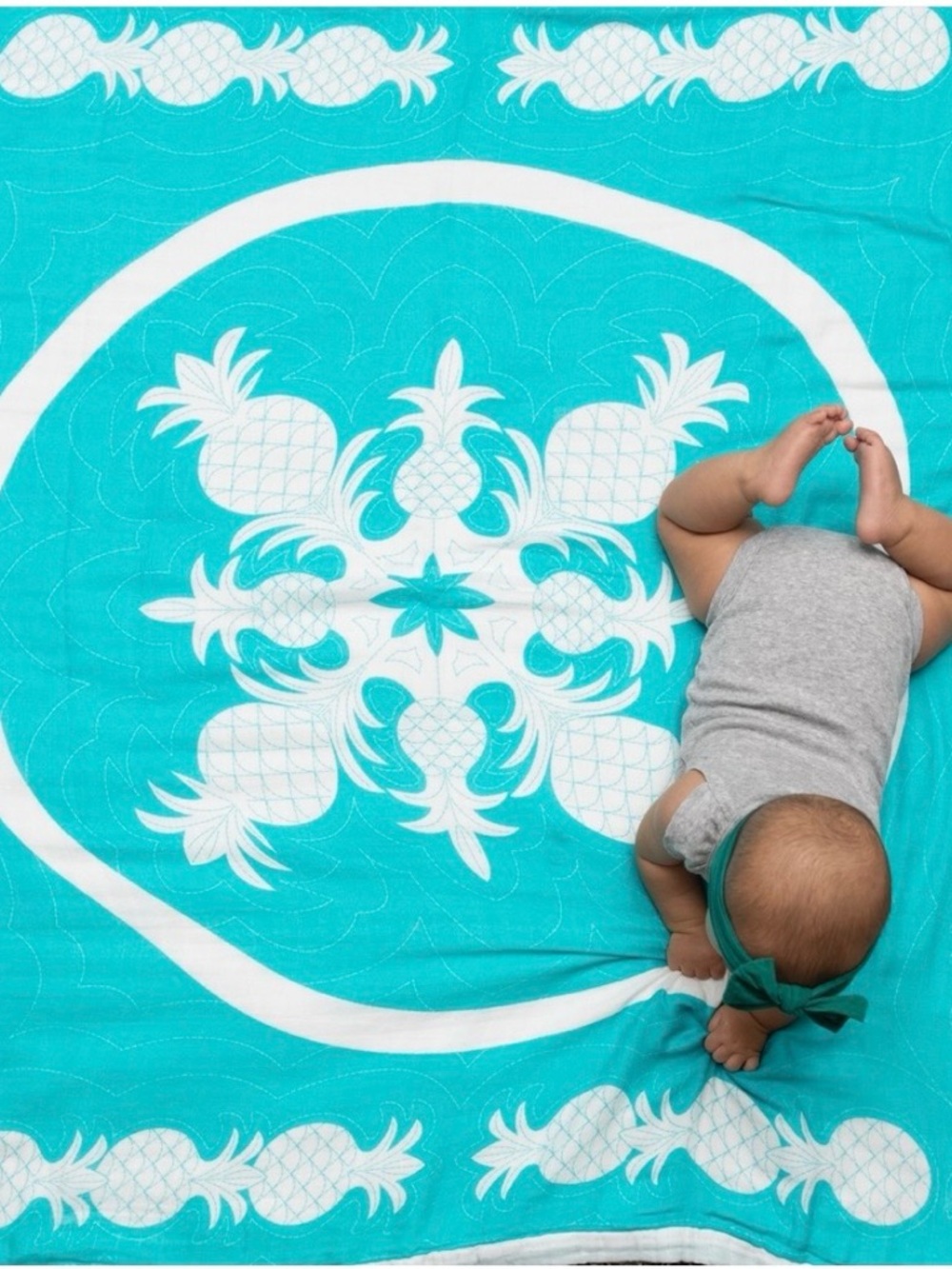 NWT Coco Moon Hawai’i Pōhai Ke Aloha by Patricia Lei Murray Swaddle Blanket